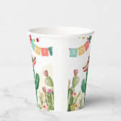 Gobelets En Papier Fiesta Watercolor Cactus Parti mexicain Succulent (Droite)