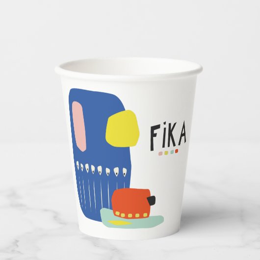 Gobelets En Papier Fika Déco (Recto)