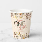 Gobelets En Papier Fille 1er anniversaire | Little Miss Onederful (Verso)