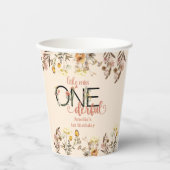 Gobelets En Papier Fille 1er anniversaire | Little Miss Onederful (Recto)