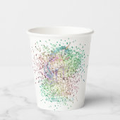 Gobelets En Papier Fille arc-en-ciel Parties scintillant magique Unic (Verso)