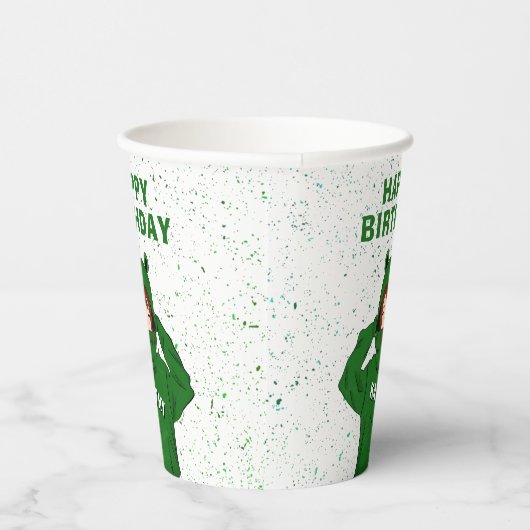 Gobelets En Papier Fille avec grenouille verte Hoody Dessin Anniversa (Droite)