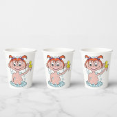 Gobelets En Papier Fille Bath Time Amusant avec canard en caoutchouc