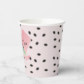 Gobelets En Papier Fille d'anniversaire de la pastèque mignonne / Un  (Gauche)