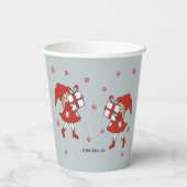 Gobelets En Papier Fille de Noël (Verso)