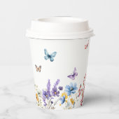 Gobelets En Papier Fille florale Anniversaire | Wild & Onederful (Verso)