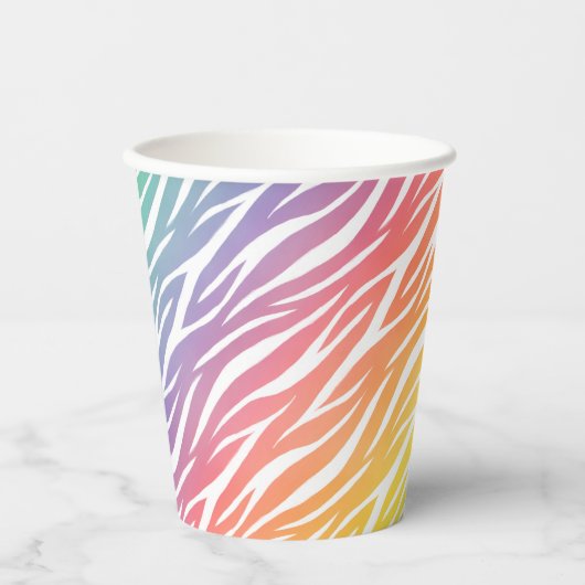 Gobelets En Papier Fille Imprimer mignon Cool tendance Funny Zebra Ra (Recto)