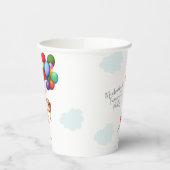 Gobelets En Papier Fille mignonne avec ballons Fête d'adieu (Gauche)