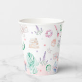 Gobelets En Papier Fille spa Fête Anniversaire (Verso)