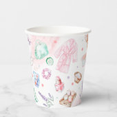 Gobelets En Papier Fille spa Fête Anniversaire (Recto)
