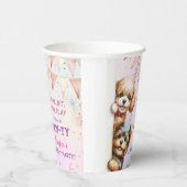 Gobelets En Papier Filles Chiot Lets Pawty Anniversaire (Droite)