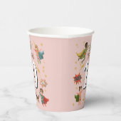 Gobelets En Papier Filles Cool Pink Superhero Anniversaire de enfant (Droite)