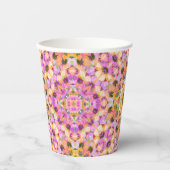 Gobelets En Papier Filles Joyeux Anniversaire Été Rose Étoile Personn (Recto)