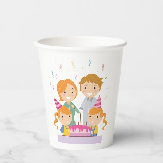 Gobelets En Papier Filles jumelles (Recto)