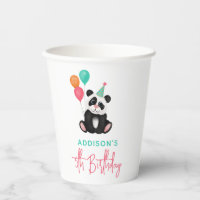 Filles mignonne Jungle Panda Ours 5ème anniversair