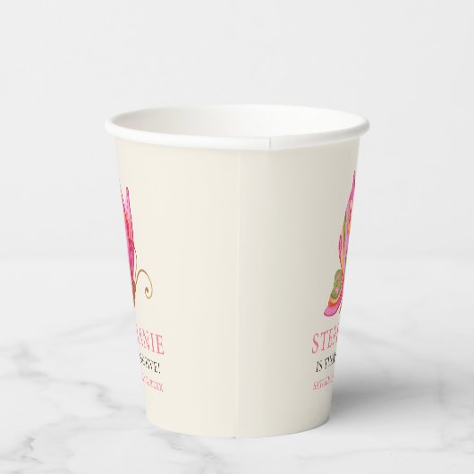 Gobelets En Papier Filles papillons fête d'anniversaire (Droite)