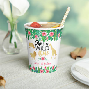 Gobelets En Papier Filles Wild One Premier anniversaire