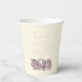 Gobelets En Papier Find Me Where the Wild Things Are (Verso)