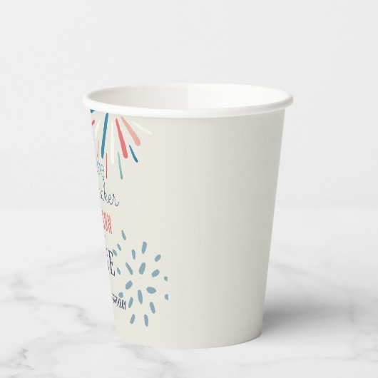 Gobelets En Papier Firecracker 4 juillet Fireworks Anniversaire (Gauche)
