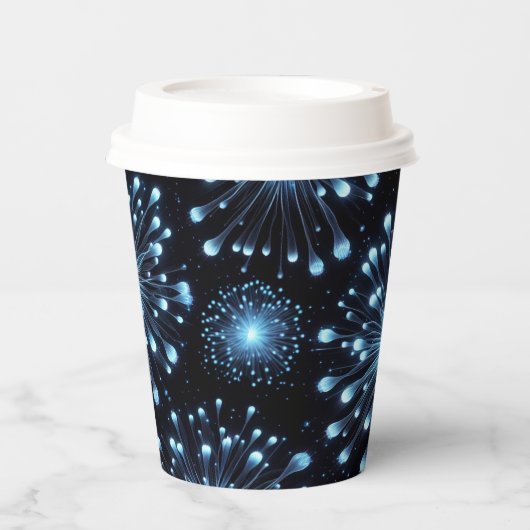 Gobelets En Papier Fireworks (Recto)