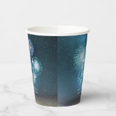Gobelets En Papier Fireworks Sweet 16 Teal ID984 (Gauche)