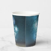 Gobelets En Papier Fireworks Sweet 16 Teal ID984 (Droite)