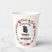 Gobelets En Papier First Knockout Boxing 1st Birthday – Fun Kids  (Recto)