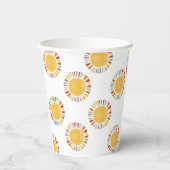 Gobelets En Papier First Trip Around The Sun Invitation (Verso)