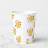 Gobelets En Papier First Trip Around The Sun Invitation (Gauche)