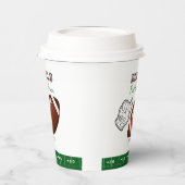 Gobelets En Papier First Year Down Football Birthday (Gauche)