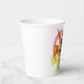 Gobelets En Papier Fitness Abstrait Art of Man Lifting Dumbbells (Droite)