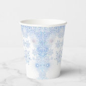 Gobelets En Papier Flacon de neige bleu glace (Droite)