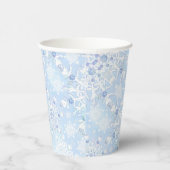 Gobelets En Papier Flacon de neige bleu glace (Droite)