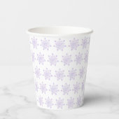 Gobelets En Papier Flacon de neige bleu glace (Verso)