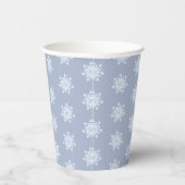 Gobelets En Papier Flacon de neige bleu glace (Droite)