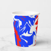 Gobelets En Papier Flacons de rouge, blanc et bleu (Verso)