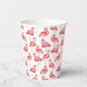 Gobelets En Papier Flamants roses (Recto)