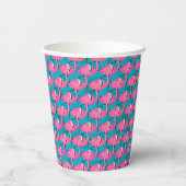 Gobelets En Papier Flamants roses néon (Verso)