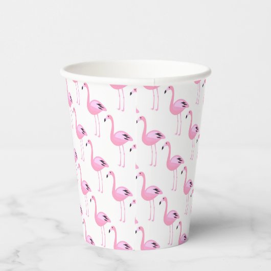 Gobelets En Papier Flamants roses roses (Droite)
