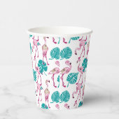 Gobelets En Papier Flamants roses roses (Droite)