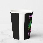 Gobelets En Papier Flamants roses roses Noël Palm Tree Noël Tropical (Droite)