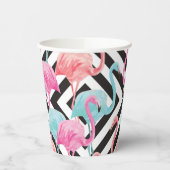Gobelets En Papier Flamants roses sur le Motif de conception en gras (Gauche)