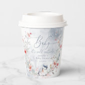 Gobelets En Papier Flammes de neige d'hiver Bébé son froid à l'extéri (Verso)