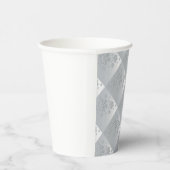 Gobelets En Papier Flammes de neige en gris et blanc* (Droite)