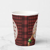 Gobelets En Papier Flannel Fling avant l'anneau   carreau rouge célib (Droite)