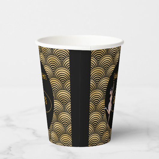 Gobelets En Papier Flapper des années 20 Années 20 Grande Gatsby 1920 (Droite)