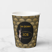 Gobelets En Papier Flapper des années 20 Années 20 Grande Gatsby 1920 (Recto)