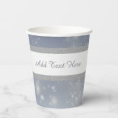 Gobelets En Papier Flèches blanches de Noël (Verso)