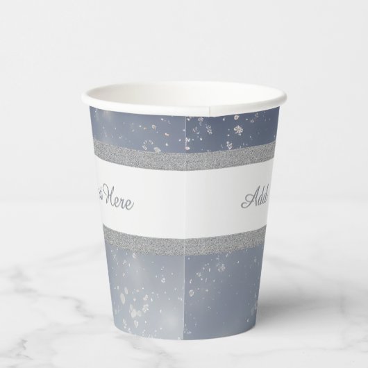 Gobelets En Papier Flèches blanches de Noël (Droite)