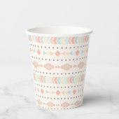 Gobelets En Papier Flèches tripartites Boho tasse de papier (Recto)